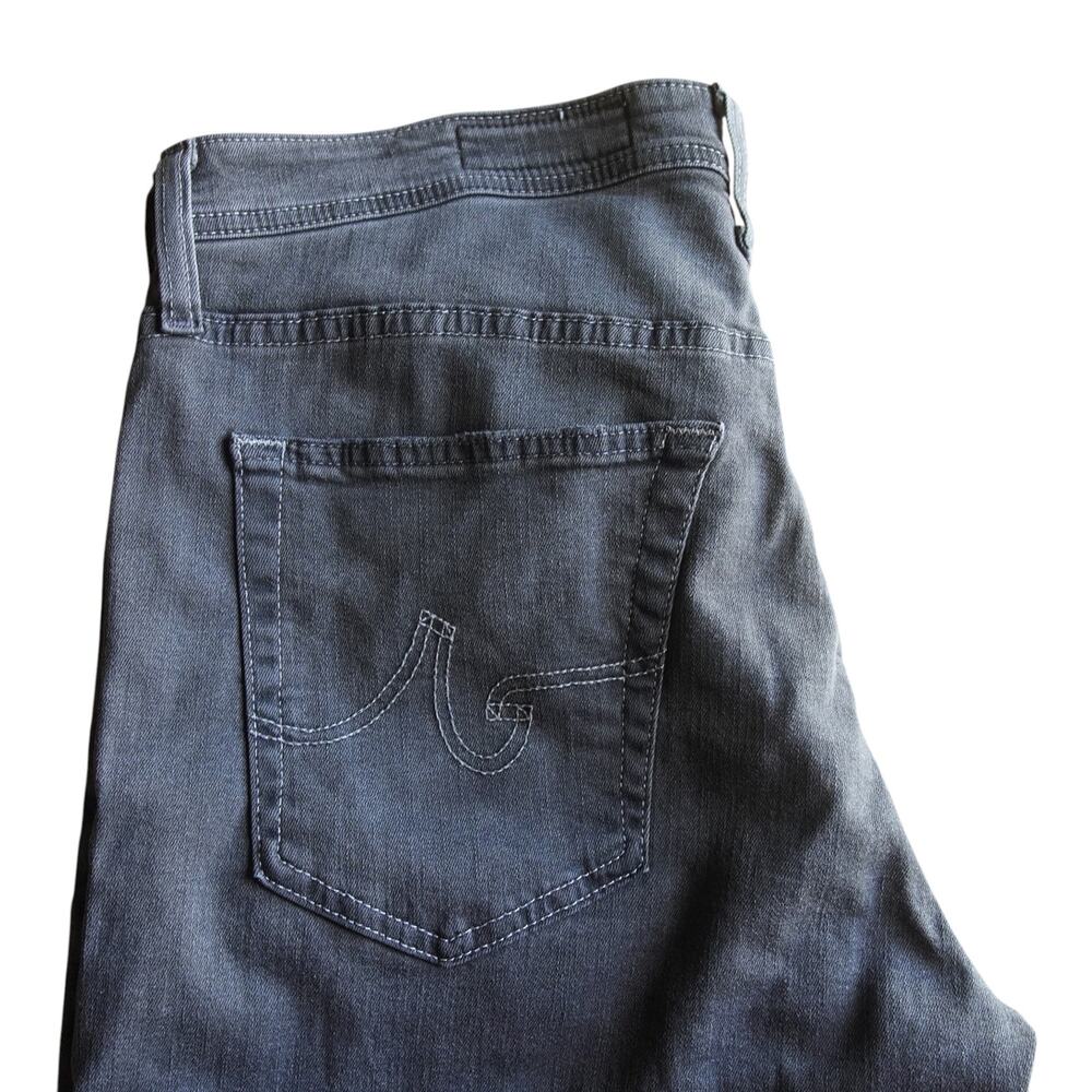 AG Adriano Goldschmied The Graduate Jeans 33R Gray Distressed Straight Leg - Picture 10 of 16